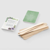 Waterverf Succulent Geometric Wedding Program Handwaaier (Niet-gemonteerd)