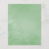 Waterverf Succulent Geometric Wedding Uitnodiging Flyer (Achterkant)