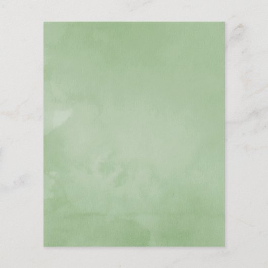 Waterverf Succulent Geometric Wedding Uitnodiging Flyer (Achterkant)