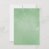 Waterverf Succulent Geometrisch Baby shower Bedankkaart (Achterkant)