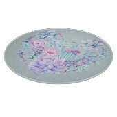 Waterverf Succulent Heart Snijplank (Hoek)