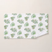 Waterverf Succulent Planten Patroon Bad Handdoek (Handdoek)