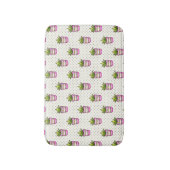 Waterverf Succulent Polka Dot Patroon Badmat (Voorkant Verticaal)