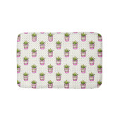 Waterverf Succulent Polka Dot Patroon Badmat (Voorkant)