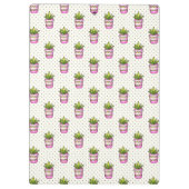 Waterverf Succulent Polka Dot Patroon Klembord (Achterkant)