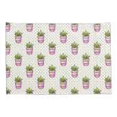 Waterverf Succulent Polka Dot Patroon Kussensloop (Achterkant-Rechts)