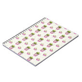 Waterverf Succulent Polka Dot Patroon Notitieboek (Linkerzijde)