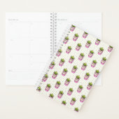 Waterverf Succulent Polka Dot Patroon Planner (Display)