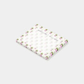 Waterverf Succulent Polka Dot Patroon Post-it® Notes (Schuin)