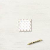 Waterverf Succulent Polka Dot Patroon Post-it® Notes (Op bureau)