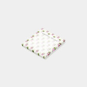 Waterverf Succulent Polka Dot Patroon Post-it® Notes (Schuin)