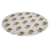 Waterverf Succulent Polka Dot Patroon Snijplank (Hoek)