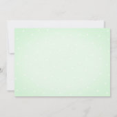 Waterverf Succulent Polka Dots Baby shower Kaart (Achterkant)