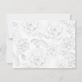 waterverf succulent pruim rozen bruiloft RSVP Kaartje (Achterkant)