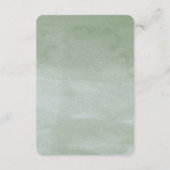 Waterverf Succulent Tuin Bruiloft Richting Kaart (Achterkant)