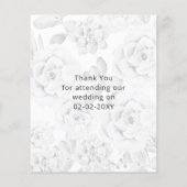 Waterverf Succulent Weddenschap Hartelijk dank (Achterkant)