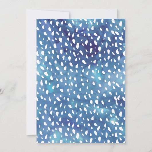 Waterverf Succulent Wedding Kaart (Achterkant)