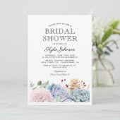 Waterverf Succulente Bloem Bruidsdouche Kaart (Staand voorkant)