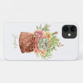 Waterverf Succulente Bloemige Botanische Gepersona Case-Mate iPhone Case (Achterkant (horizontaal))