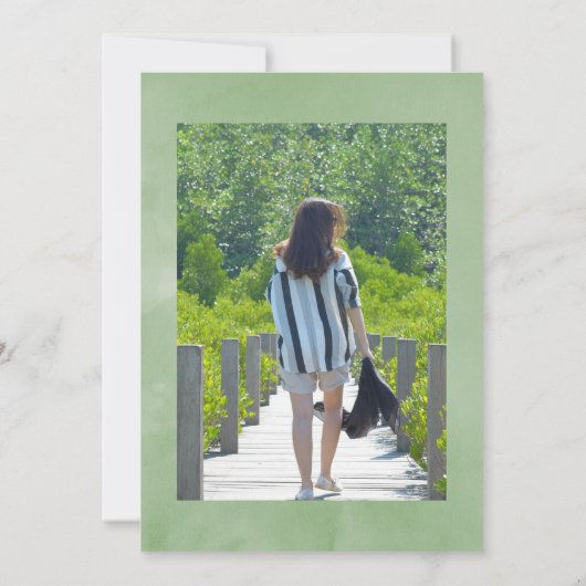 Waterverf Succulente geometrische vierling van het Kaart (Achterkant)