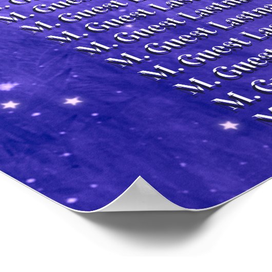 Waterverf Succulente Paarse bruiloft Poster (Hoek)