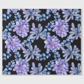 Waterverf Succulente Planten Cadeaupapier (Vlak)