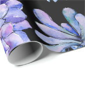 Waterverf Succulente Planten Cadeaupapier (Rol Hoek)