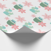 Waterverf Succulente Planten Cadeaupapier (Hoek)