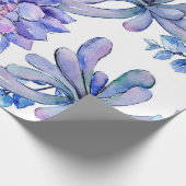 Waterverf Succulente Planten Cadeaupapier (Hoek)
