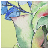 Waterverf Succulente Planten Stof (Swatch)