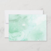 Waterverf Succulente RSVP-kaart - Gedetailleerd RSVP Kaartje (Achterkant)