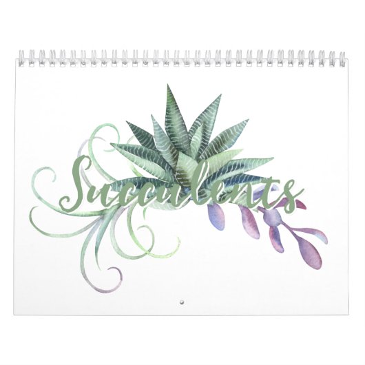 Waterverf Succulenten 20xx Kalender (Hoes)