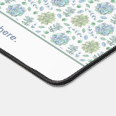Waterverf Succulenten Blauw & Groen Aangepaste Tek Bureaumat (Hoek)