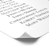 Waterverf succulenten. Blauwgroen trouwzitje Poster (Hoek)