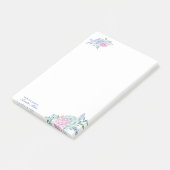 Waterverf Succulenten Bloemen Persoonlijk Post-it® Notes (Schuin)