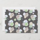 Waterverf | Succulenten & Branches - Save the Date (Achterkant)