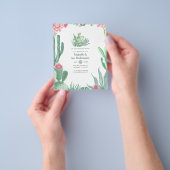 Waterverf Succulenten bruiloft Bridesmaids Luncheo Flyer (Hand)