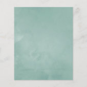 Waterverf Succulenten bruiloft Bridesmaids Luncheo Flyer (Achterkant)