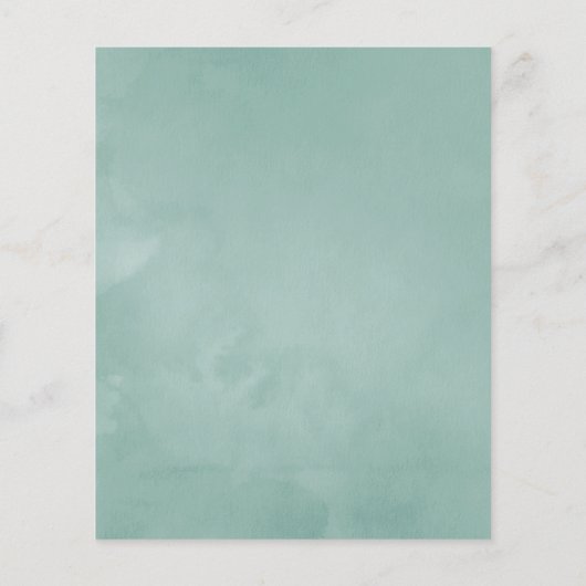 Waterverf Succulenten bruiloft Bridesmaids Luncheo Flyer (Achterkant)