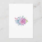 Waterverf Succulenten Bruiloft Informatie Kaarten (Achterkant)