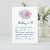 Waterverf Succulenten Bruiloft Wensen Well Kaarten (Staand voorkant)
