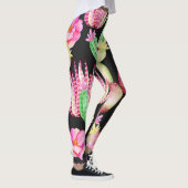 Waterverf succulenten: cactus bloemmotief. leggings (Rechts)