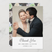 Waterverf | Succulenten en bijkantoren | Dank u we Bedankkaart (Voorkant / Achterkant)