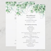 Waterverf succulenten. Grijze cactus bruiloft (Voorkant / Achterkant)