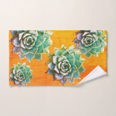 Waterverf Succulenten op Terracotta Bad Handdoek (Handdoek)