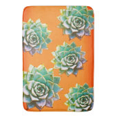 Waterverf Succulenten op Terracotta Badmat (Voorkant Verticaal)