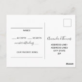 Waterverf Succulenten RSVP Briefkaart (Achterkant)