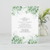 Waterverf succulenten Sweet 16. Groene cactus Kaart (Staand voorkant)