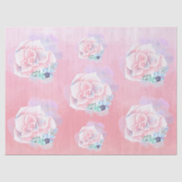 Waterverf Succulenten Tissuepapier