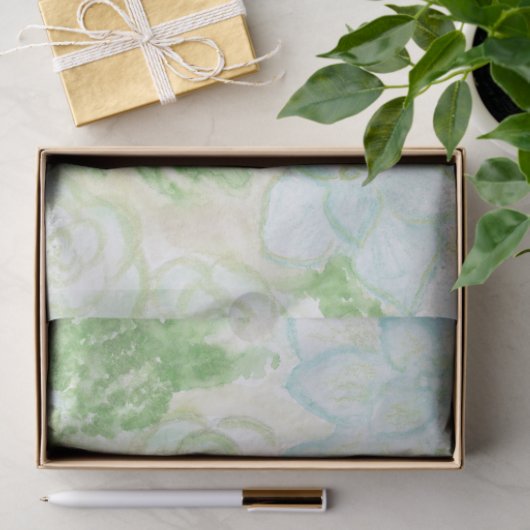 Waterverf Succulenten Tissuepapier (Geschenk)